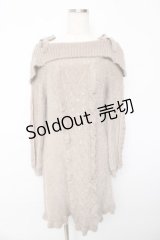 axes femme POETIQUE / ニットワンピース  ベージュ Y-25-10-13-037-AX-OP-SZ-ZY