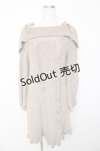 axes femme POETIQUE / ニットワンピース  ベージュ Y-25-10-13-037-AX-OP-SZ-ZY