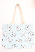 Candy Stripper / トートバッグ  ねこ柄 Y-25-10-13-005-PU-BG-SZ-ZY