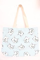 Candy Stripper / トートバッグ  ねこ柄 Y-25-10-13-005-PU-BG-SZ-ZT501