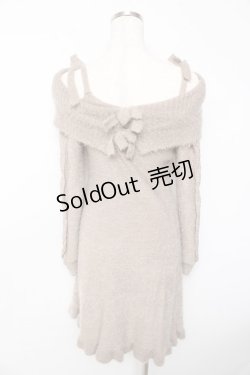 画像2: axes femme POETIQUE / ニットワンピース  ベージュ Y-25-10-13-037-AX-OP-SZ-ZY