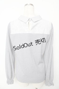 画像2: axes femme / クロスチャーム付トップス F サックス Y-25-10-13-041-AX-TO-SZ-ZI