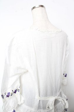 画像6: PINK HOUSE / バイオレットレース使いワンピース F 白 Y-25-10-15-024-LO-OP-SZ-ZY