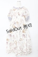 PINK HOUSE / フィフティバイオレッツプリントワンピース F アイボリー Y-25-10-15-025-LO-OP-SZ-ZY