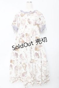 PINK HOUSE / フィフティバイオレッツプリントワンピース F アイボリー Y-25-10-15-025-LO-OP-SZ-ZY