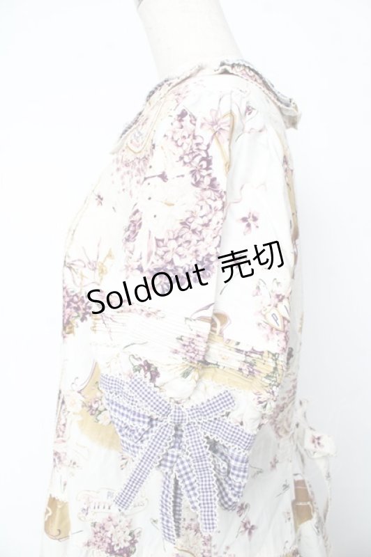 画像5: PINK HOUSE / フィフティバイオレッツプリントワンピース F アイボリー Y-25-10-15-025-LO-OP-SZ-ZY (5)