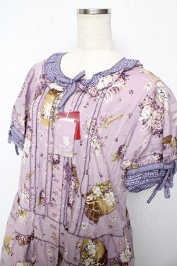 画像3: PINK HOUSE / フィフティバイオレッツプリントワンピース F ラベンダー Y-25-10-15-026-LO-OP-SZ-ZY