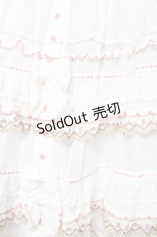 画像3: PINK HOUSE / ドイリーレース使いスカート F 白 Y-25-10-15-032-LO-SK-SZ-ZY (3)