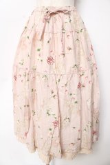 PINK HOUSE / ロージーローズプリントスカート F ピンク Y-25-10-15-033-LO-SK-SZ-ZY