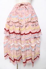 PINK HOUSE / le langage des fleurs ptスカート F ピンク Y-25-10-15-034-LO-SK-SZ-ZY