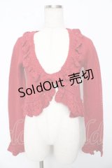 BABY,THE STARS SHINE BRIGHT / Petitスカラップ透かし編みボレロ  赤 Y-25-10-15-040-BA-TO-SZ-ZY