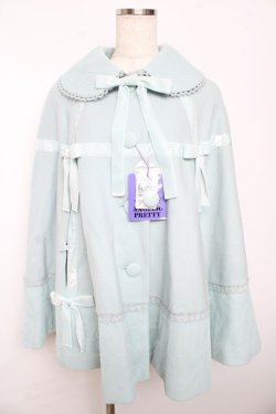 画像1: Angelic Pretty / Velvet Ribbonケープ  サックス Y-25-10-15-047-AP-TO-SZ-ZY