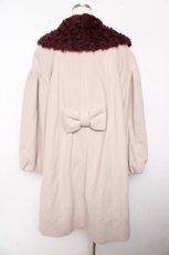 画像2: Leur Getter / カーリーファー衿付コート M ピンク Y-25-10-15-052-LU-CO-AS-ZTC039 (2)