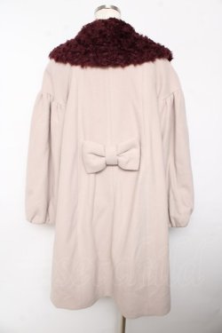 画像2: Leur Getter / カーリーファー衿付コート M ピンク Y-25-10-15-052-LU-CO-AS-ZY