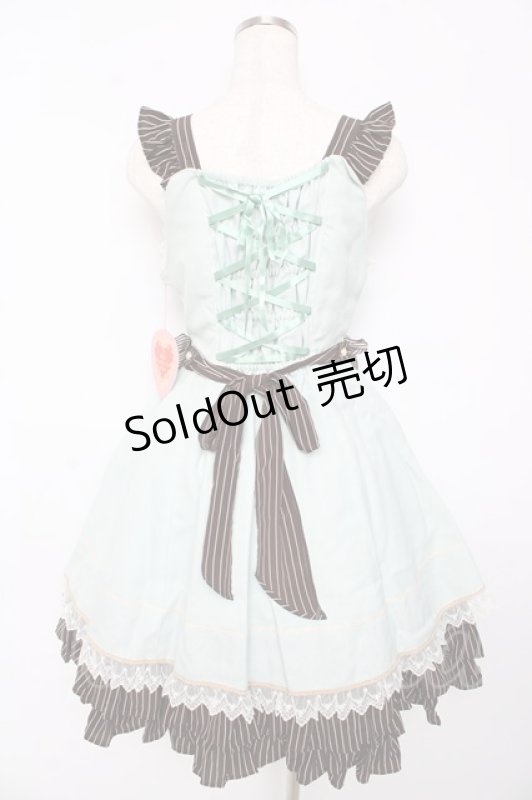 画像2: BABY,THE STARS SHINE BRIGHT / Margarethaジャンパースカート  ミント Y-25-10-15-053-BA-OP-SZ-ZY (2)