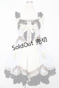 BABY,THE STARS SHINE BRIGHT / Margarethaジャンパースカート  サックス Y-25-10-15-054-BA-OP-SZ-ZY