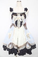 画像1: BABY,THE STARS SHINE BRIGHT / Margarethaジャンパースカート  サックス Y-25-10-15-054-BA-OP-SZ-ZY (1)