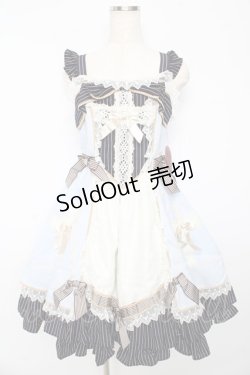 画像1: BABY,THE STARS SHINE BRIGHT / Margarethaジャンパースカート  サックス Y-25-10-15-054-BA-OP-SZ-ZY