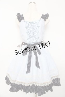 画像2: BABY,THE STARS SHINE BRIGHT / Margarethaジャンパースカート  サックス Y-25-10-15-054-BA-OP-SZ-ZY