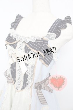 画像3: BABY,THE STARS SHINE BRIGHT / Margarethaジャンパースカート  サックス Y-25-10-15-054-BA-OP-SZ-ZY