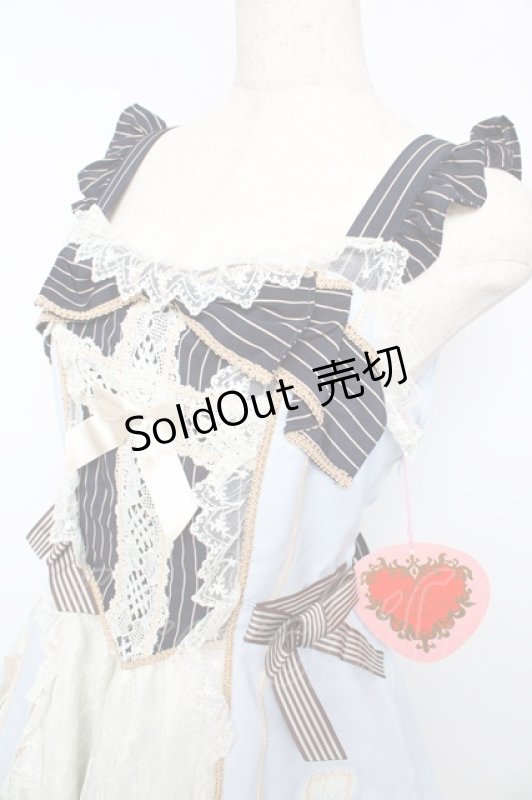 画像3: BABY,THE STARS SHINE BRIGHT / Margarethaジャンパースカート  サックス Y-25-10-15-054-BA-OP-SZ-ZY (3)