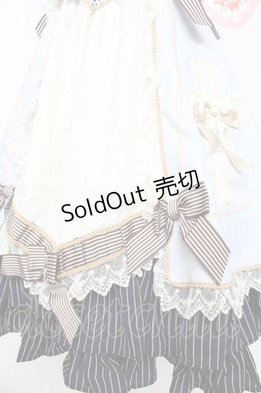 画像4: BABY,THE STARS SHINE BRIGHT / Margarethaジャンパースカート  サックス Y-25-10-15-054-BA-OP-SZ-ZY (4)