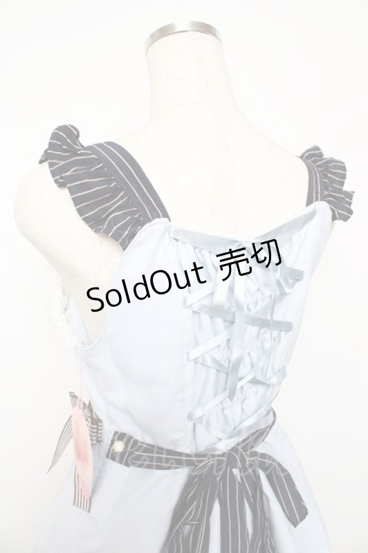 画像5: BABY,THE STARS SHINE BRIGHT / Margarethaジャンパースカート  サックス Y-25-10-15-054-BA-OP-SZ-ZY (5)