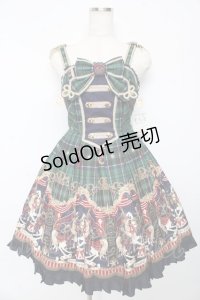 Angelic Pretty / Cirque du L'Etoileナポレオンジャンパースカート  グリーン Y-25-10-15-055-AP-OP-SZ-ZY