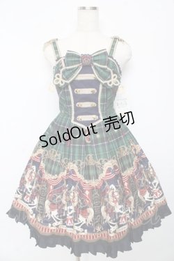 画像1: Angelic Pretty / Cirque du L'Etoileナポレオンジャンパースカート  グリーン Y-25-10-15-055-AP-OP-SZ-ZY