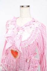 画像3: BABY,THE STARS SHINE BRIGHT / Sweet Gingham Dollロングワンピース  ピンク Y-25-10-15-058-BA-OP-SZ-ZT612 (3)