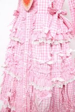 画像4: BABY,THE STARS SHINE BRIGHT / Sweet Gingham Dollロングワンピース  ピンク Y-25-10-15-058-BA-OP-SZ-ZT612 (4)