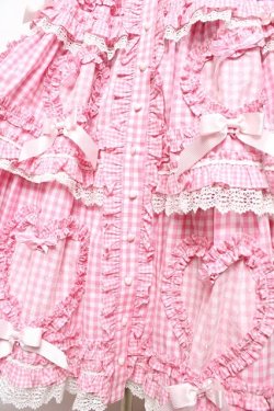 画像5: BABY,THE STARS SHINE BRIGHT / Sweet Gingham Dollロングワンピース  ピンク Y-25-10-15-058-BA-OP-SZ-ZY