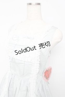 画像3: BABY,THE STARS SHINE BRIGHT / レースフリルジャンパースカート  サックス Y-25-10-15-060-BA-OP-AS-ZY