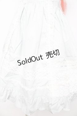 画像4: BABY,THE STARS SHINE BRIGHT / レースフリルジャンパースカート  サックス Y-25-10-15-060-BA-OP-AS-ZY