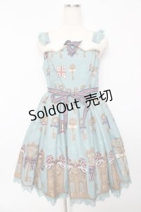 Angelic Pretty / 幸運の鍵ジャンパースカート  ミント Y-25-10-15-065-AP-OP-SZ-ZY