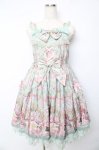画像1: Angelic Pretty / Rose Museumジャンパースカート  ミント Y-25-10-15-066-AP-OP-SZ-ZY (1)