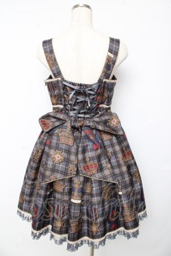 画像2: Angelic Pretty / Antique Crownジャンパースカート  グレー Y-25-10-15-067-AP-OP-AS-ZY