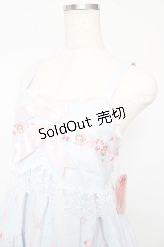 画像3: BABY,THE STARS SHINE BRIGHT / SA KU RAくみゃちゃん柄ジャンパースカートII  サックス Y-25-10-15-068-BA-OP-SZ-ZY (3)