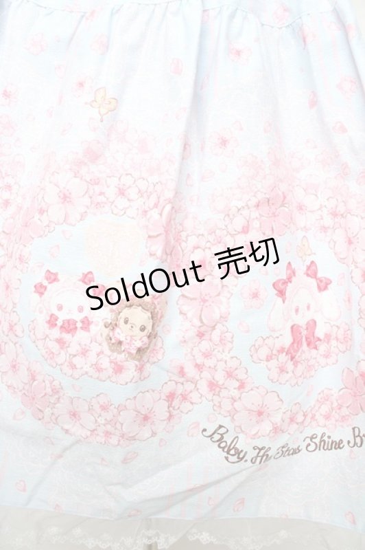 画像4: BABY,THE STARS SHINE BRIGHT / SA KU RAくみゃちゃん柄ジャンパースカートII  サックス Y-25-10-15-068-BA-OP-SZ-ZY (4)