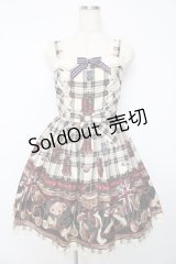 Angelic Pretty / British Bearジャンパースカート  オフ Y-25-10-15-069-AP-OP-SZ-ZY