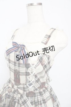 画像3: Angelic Pretty / British Bearジャンパースカート  オフ Y-25-10-15-069-AP-OP-SZ-ZY