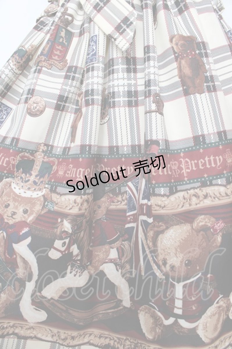 画像4: Angelic Pretty / British Bearジャンパースカート  オフ Y-25-10-15-069-AP-OP-SZ-ZY (4)