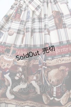 画像4: Angelic Pretty / British Bearジャンパースカート  オフ Y-25-10-15-069-AP-OP-SZ-ZY