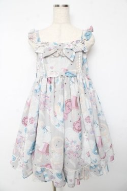 画像1: Angelic Pretty / My Favorite Roomジャンパースカート  グレー Y-25-10-15-070-AP-OP-AS-ZY
