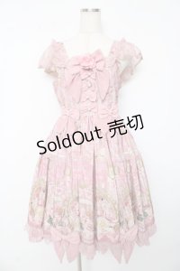 Angelic Pretty / Rose Museumティアードジャンパースカート  ピンク Y-25-10-15-071-AP-OP-SZ-ZY