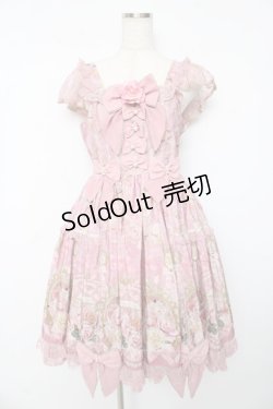 画像1: Angelic Pretty / Rose Museumティアードジャンパースカート  ピンク Y-25-10-15-071-AP-OP-SZ-ZY