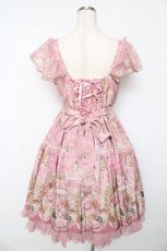 画像2: Angelic Pretty / Rose Museumティアードジャンパースカート  ピンク Y-25-10-15-071-AP-OP-SZ-ZY (2)