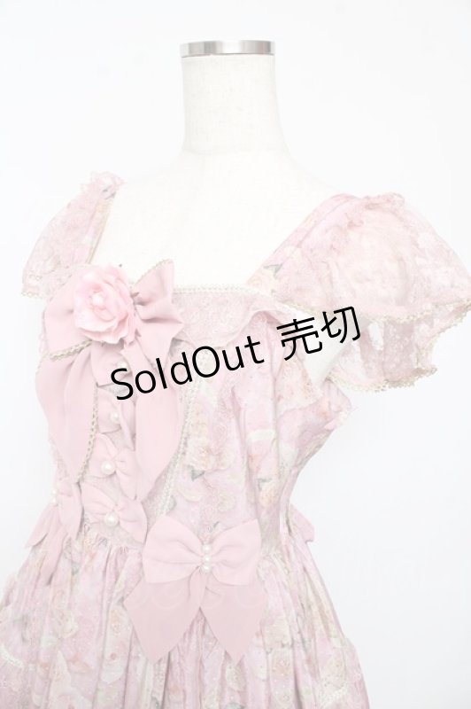 画像3: Angelic Pretty / Rose Museumティアードジャンパースカート  ピンク Y-25-10-15-071-AP-OP-SZ-ZY (3)