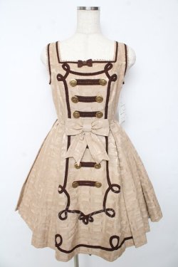 画像1: Angelic Pretty / Melty Whip Chocolateジャンパースカート  ベージュ Y-25-10-15-073-AP-OP-AS-ZY