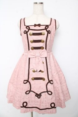 画像1: Angelic Pretty / Melty Whip Chocolateジャンパースカート  ピンク Y-25-10-15-074-AP-OP-AS-ZY